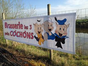 Bâche avec couture