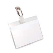 Cordon tour de cou Noir, 15mm pour carte PVC et porte-badge