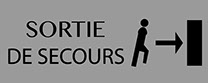 numéro de porte en plexi imprimé