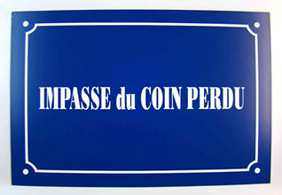 plaque de rue